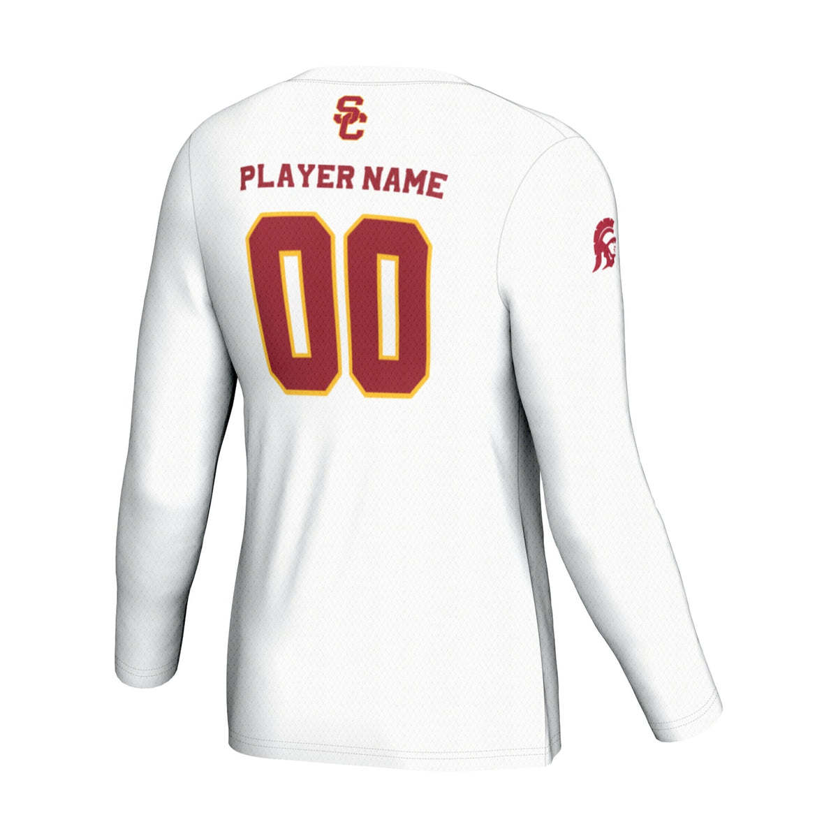 USC Trojans NIL Pick-A-Player Lightweight Volleyball Jersey – White product image 4, provided for visual reference and