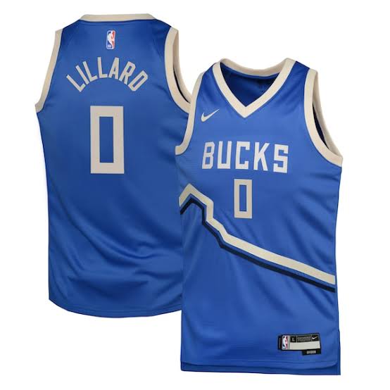 Damian Lillard Milwaukee Bucks City Edition Official NBA product image 1