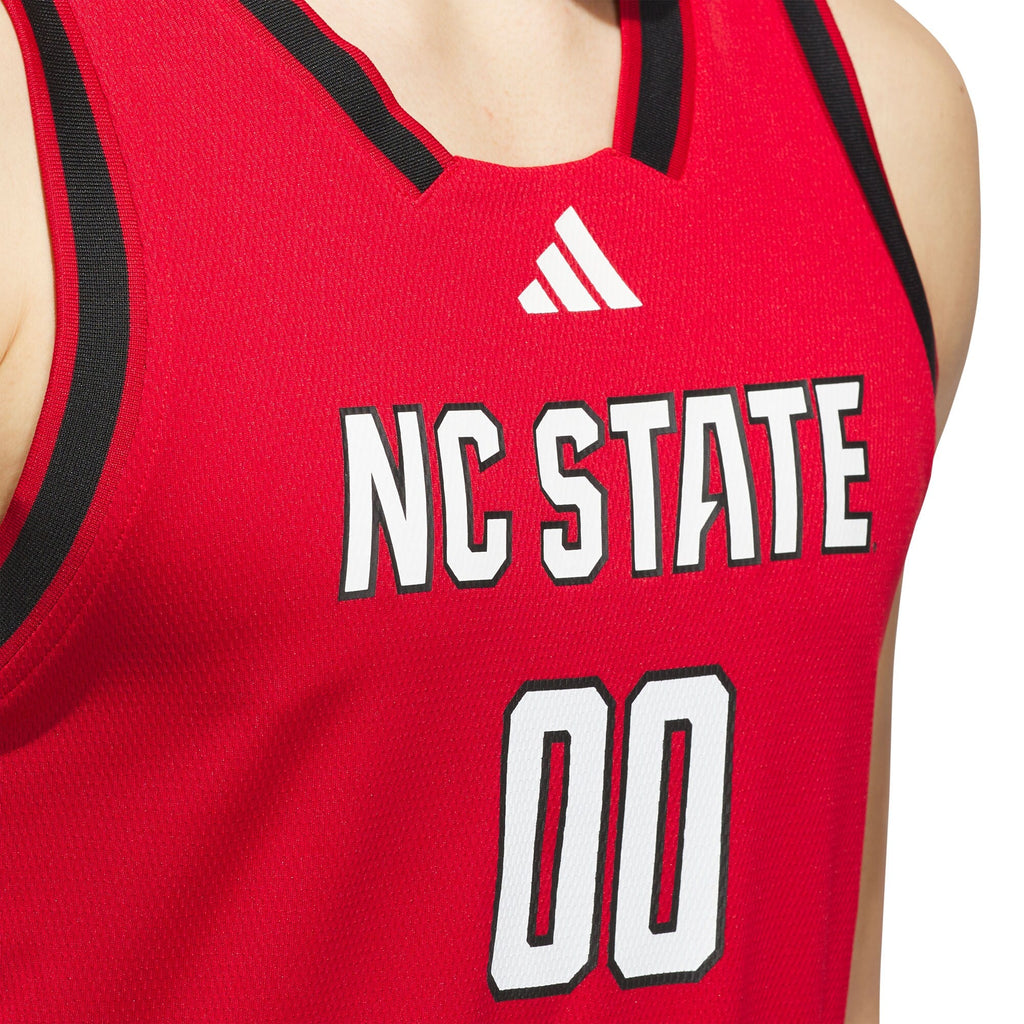 #00 NC State Wolfpack Replica Swingman Jersey - Red product image 7, provided for visual reference and product detail review