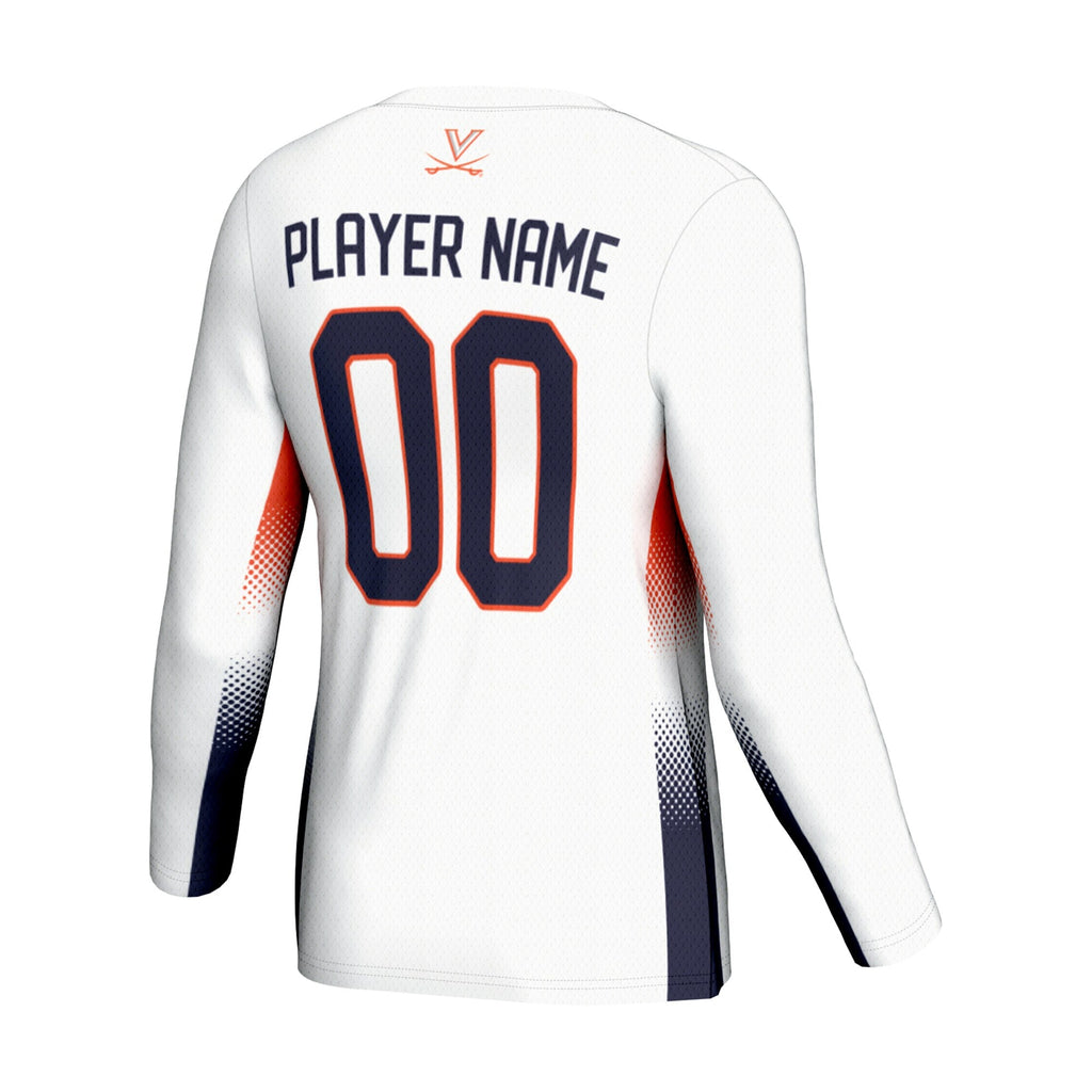 Virginia Cavaliers Adult NIL Lightweight Volleyball Jersey - White product image 4, provided for visual reference and