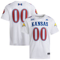 #00 Kansas Jayhawks Premier Strategy Jersey - White product image 1, provided for visual reference and product detail review