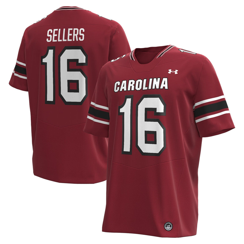 LaNorris Sellers South Carolina Gamecocks NIL Football Replica Player Jersey - Garnet product image 2, provided for visual