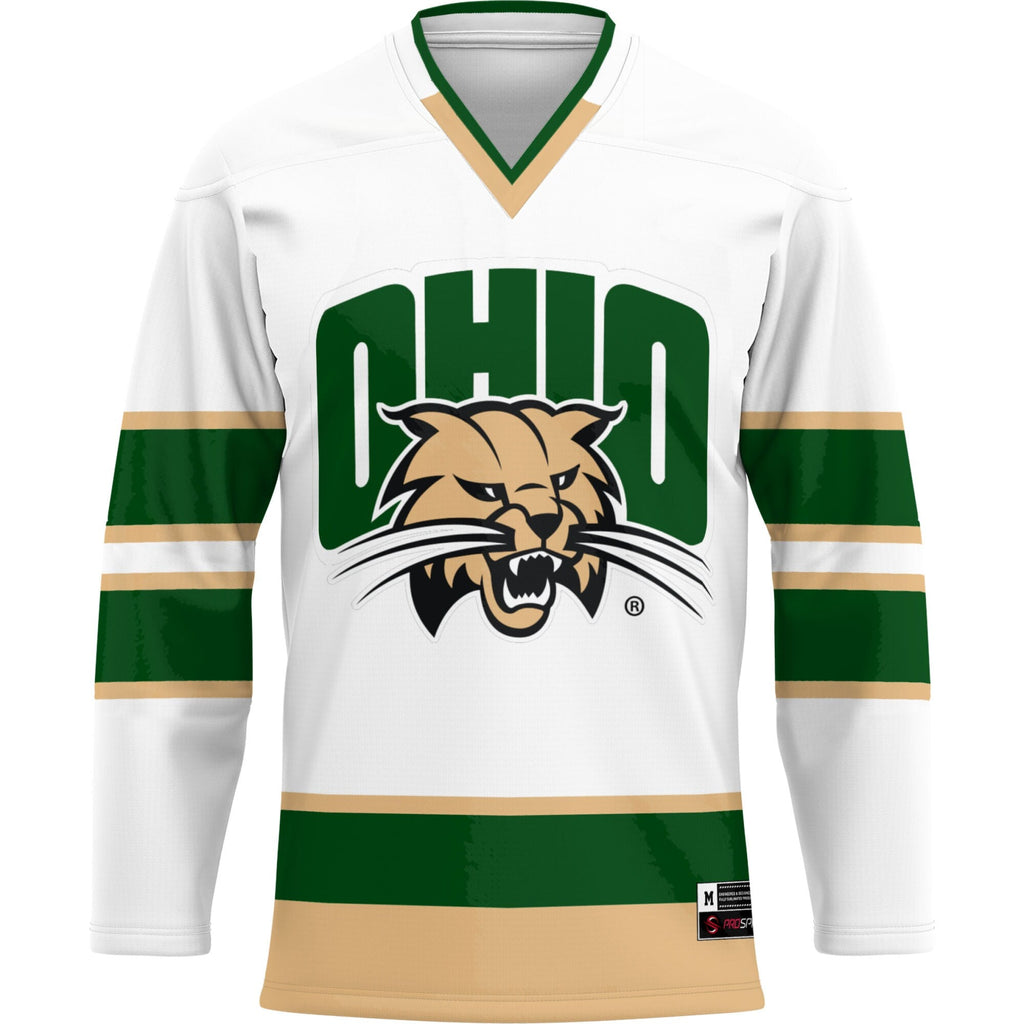 Ohio Bobcats Hockey Jersey - Green product image 3, provided for visual reference and product detail review