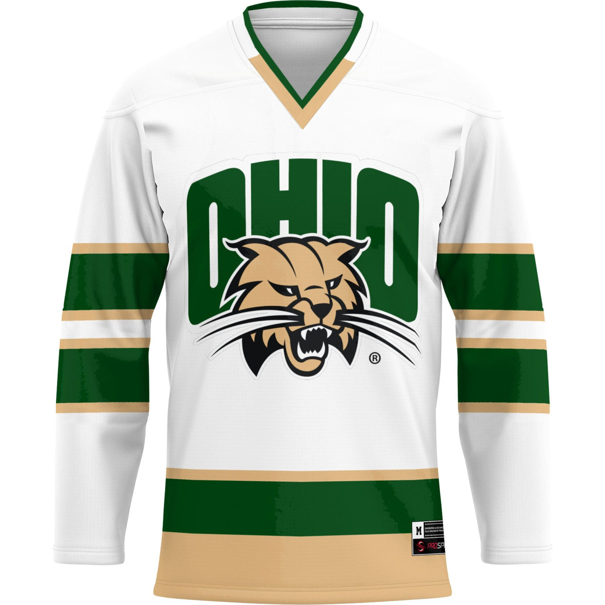 Ohio Bobcats Hockey Jersey - Green product image 3, provided for visual reference and product detail review