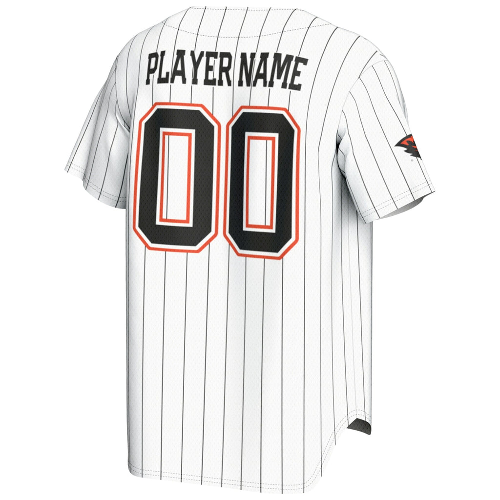 Oregon State Beavers NIL Pick-A-Player Lightweight Baseball Jersey - White product image 4, provided for visual reference