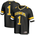 Iowa Hawkeyes Lightweight Collegiate Football Fashion Jersey - Black product image 1, provided for visual reference and