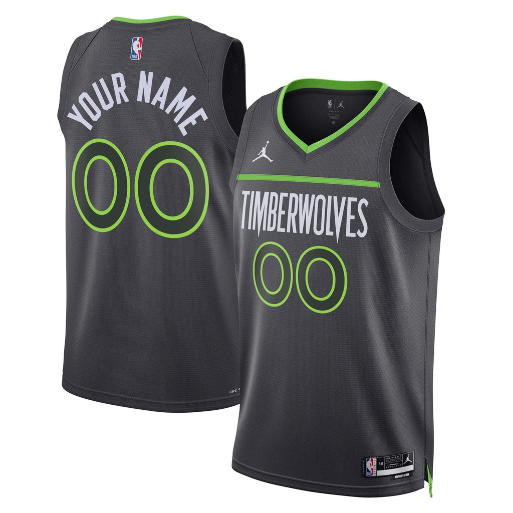 Minnesota Timberwolves Statement Swingman Jersey - Custom product image 1, provided for visual reference and product detail