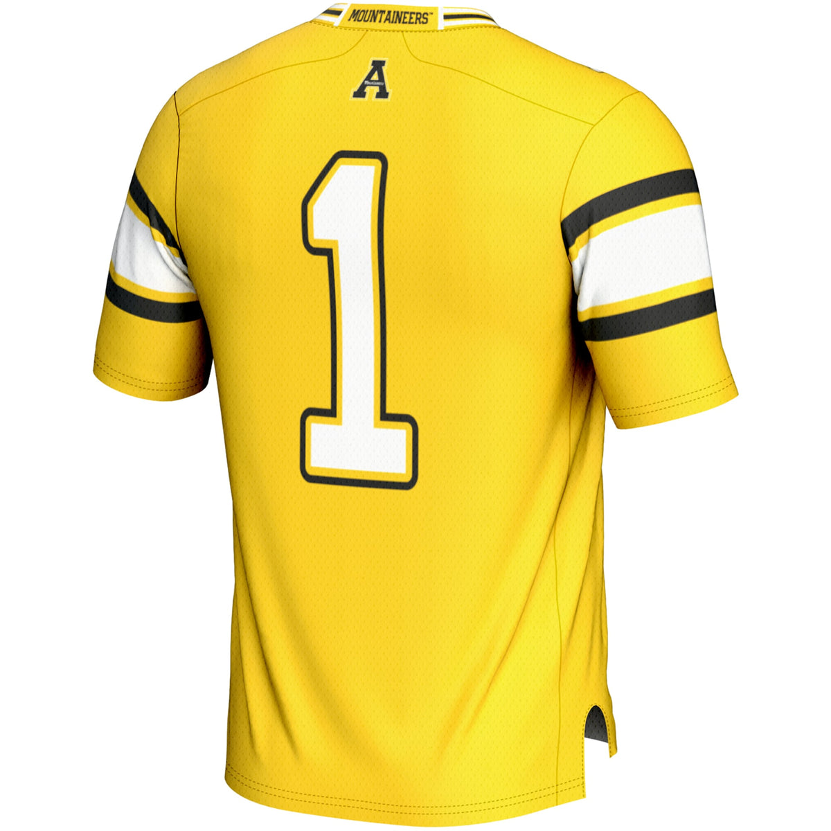 #1 Appalachian State Mountaineers Endzone Football Jersey - Gold product image 4, provided for visual reference and product