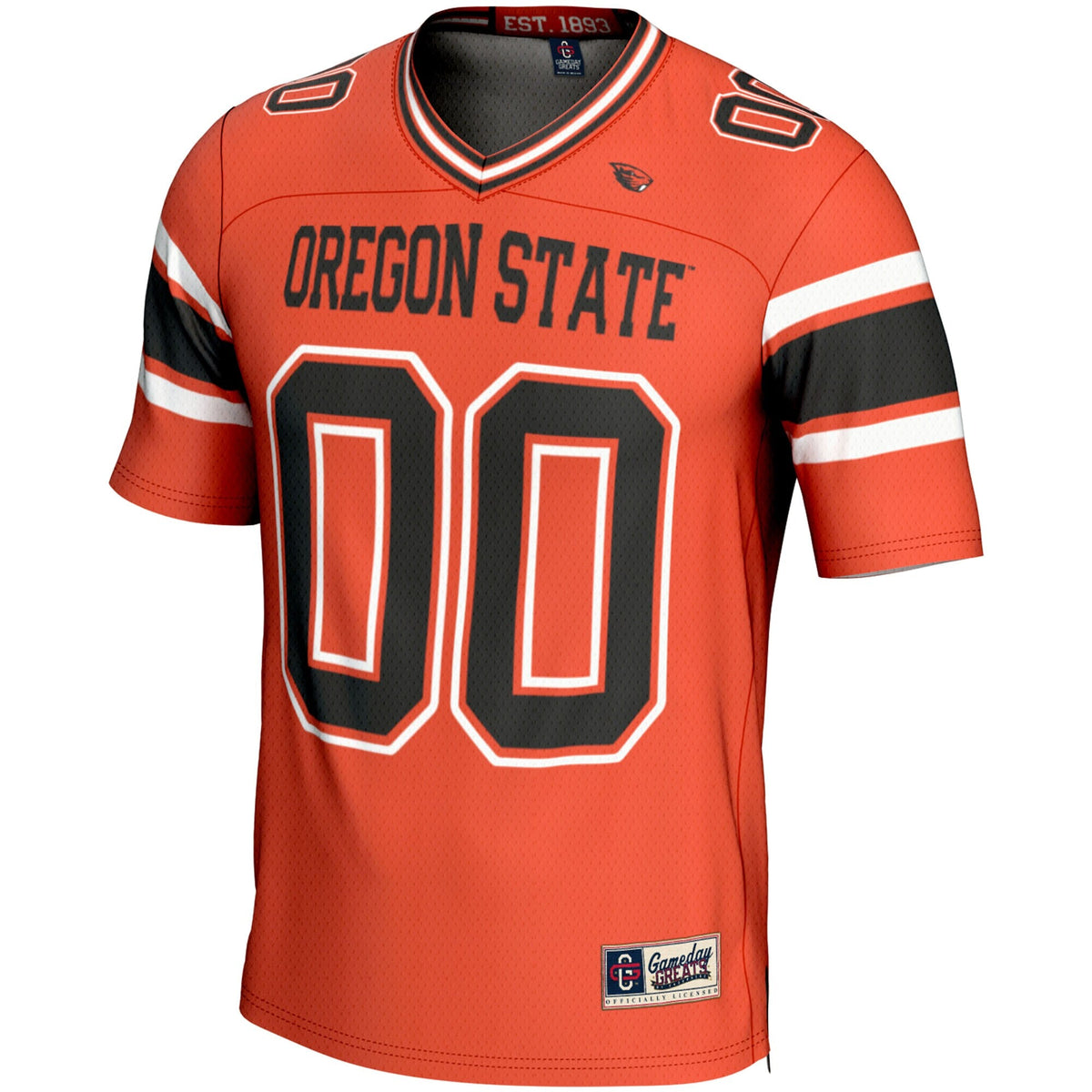 Oregon State Beavers NIL Pick-A-Player Football Jersey - Orange product image 3, provided for visual reference and product