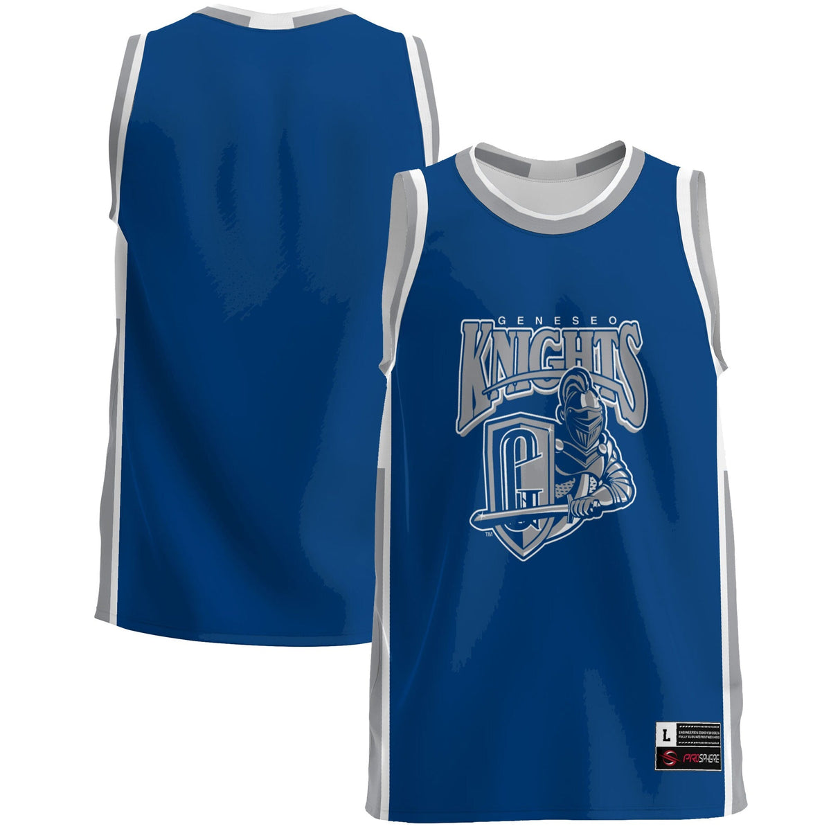 SUNY Geneseo Knights Lightweight Basketball Jersey - Blue product image 1, provided for visual reference and product detail