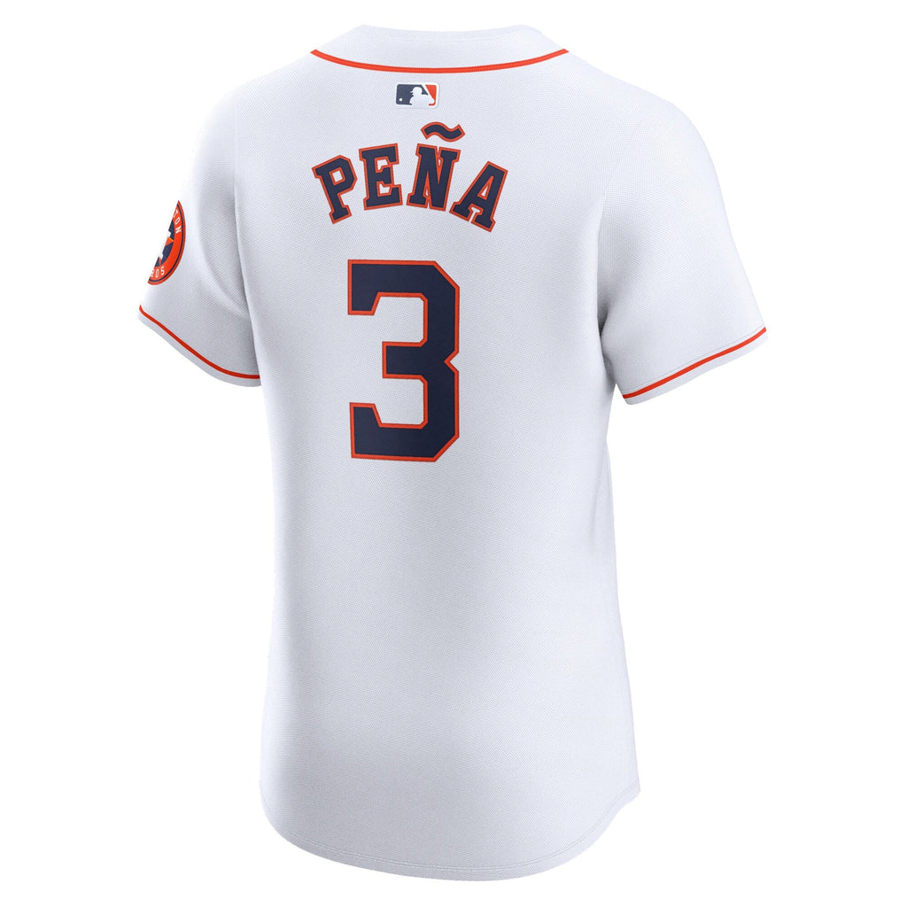 Houston Astros Jeremy Peña White Home Elite Player Jersey product image 4, provided for visual reference and product detail