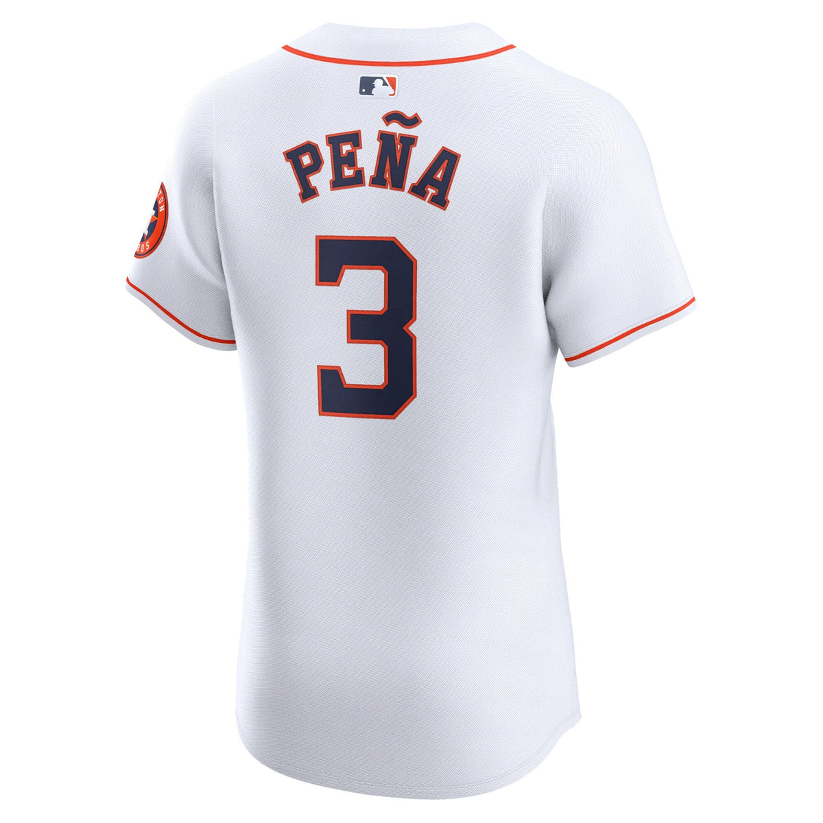 Houston Astros Jeremy Peña White Home Elite Player Jersey product image 4, provided for visual reference and product detail