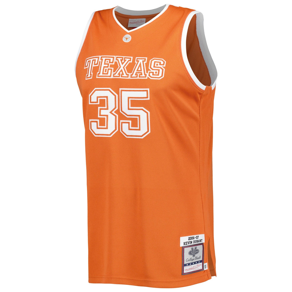 Kevin Durant Texas Longhorns 2006/07 Throwback Jersey - Burnt Orange product image 3, provided for visual reference and