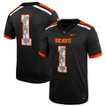 #1 Oregon State Beavers Military Appreciation Untouchable Replica Football Jersey - Anthracite product image 1, provided for