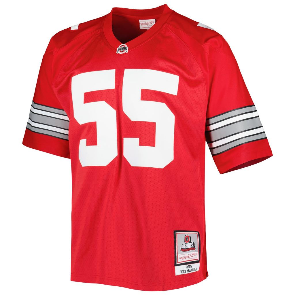 Nick Mangold Ohio State Buckeyes Authentic Jersey - Scarlet product image 3, provided for visual reference and product