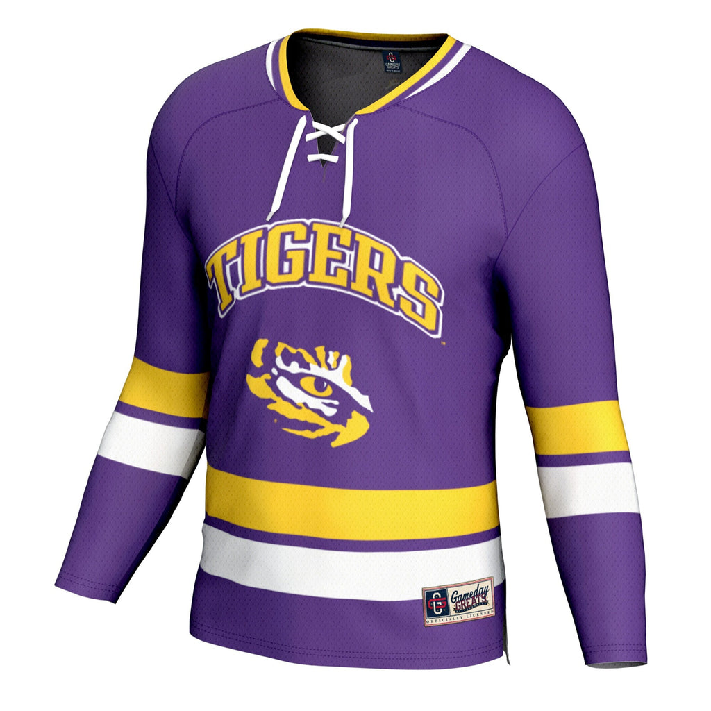 LSU Tigers Spirit Hockey Jersey - Purple product image 3, provided for visual reference and product detail review