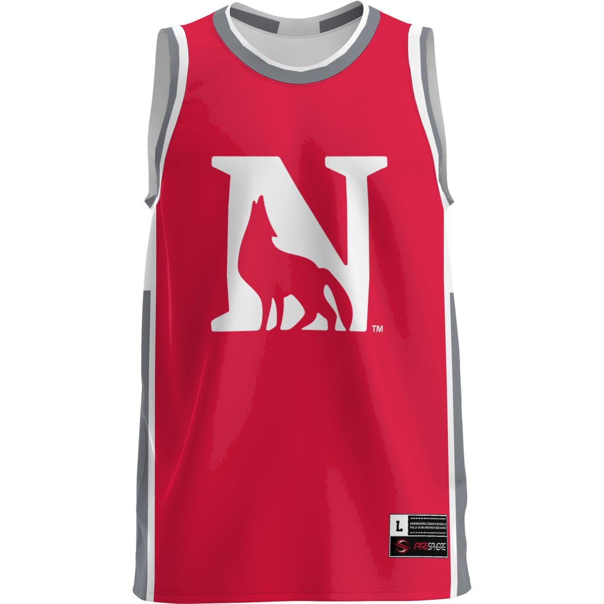 Newberry College Wolves Lightweight Basketball Jersey - Scarlet product image 3, provided for visual reference and product