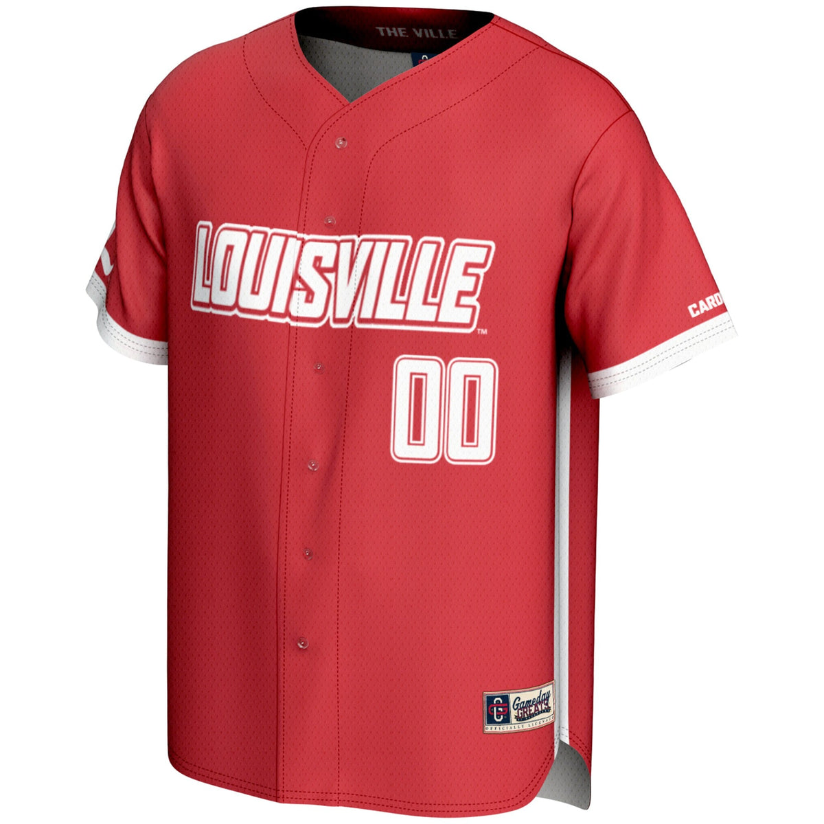 Louisville Cardinals NIL Pick-A-Player Lightweight Baseball Jersey - Red product image 3, provided for visual reference and