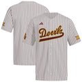 Gray Arizona State Sun Devils Alternate Replica Baseball Jersey product image 1, provided for visual reference and product