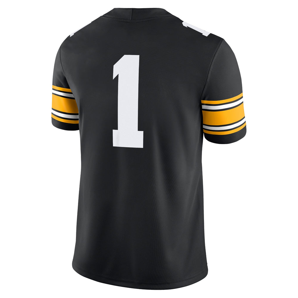 #1 Iowa Hawkeyes Game Jersey - Black product image 4, provided for visual reference and product detail review