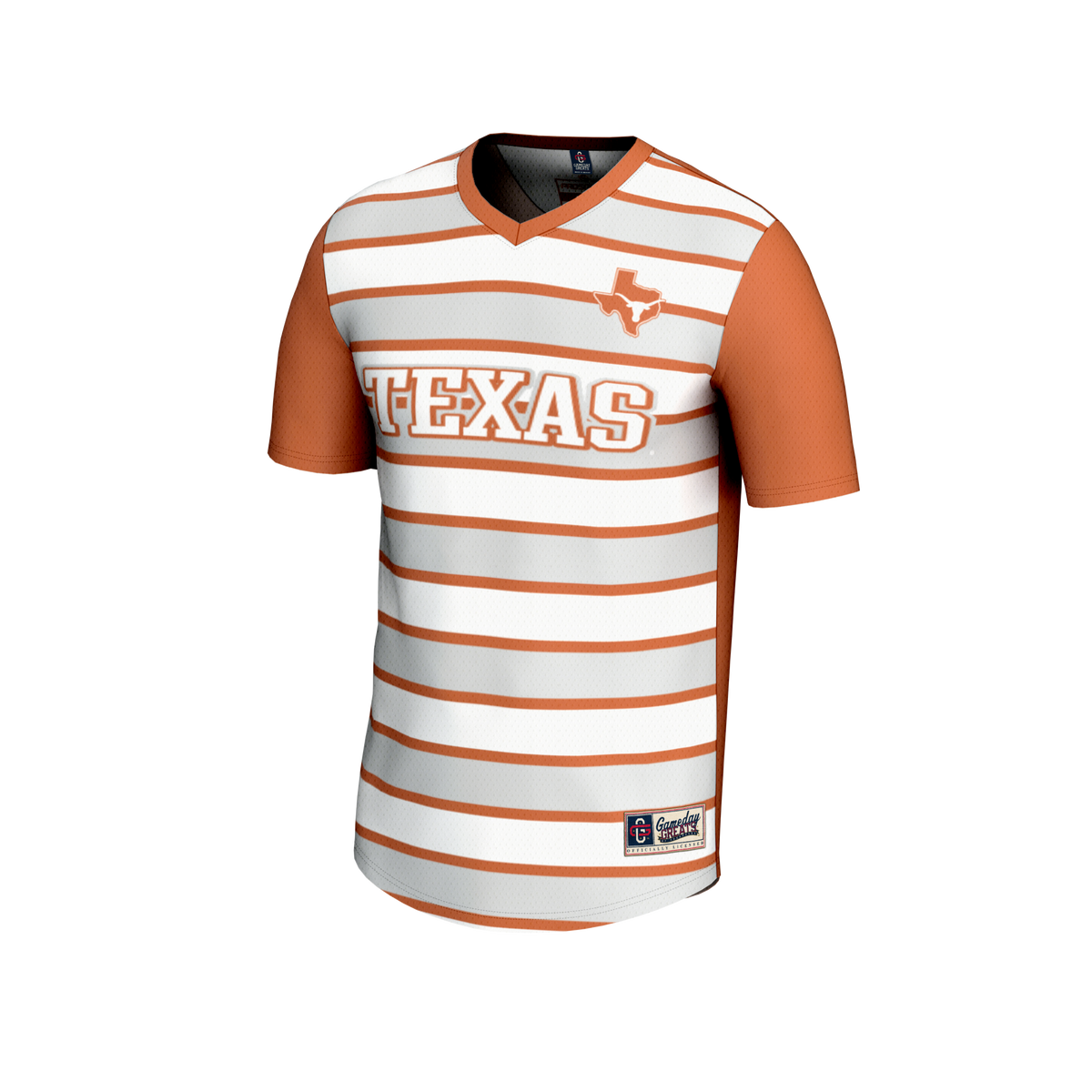 #1 Texas Longhorns Lightweight Soccer Fashion Jersey - Texas Orange product image 3, provided for visual reference and