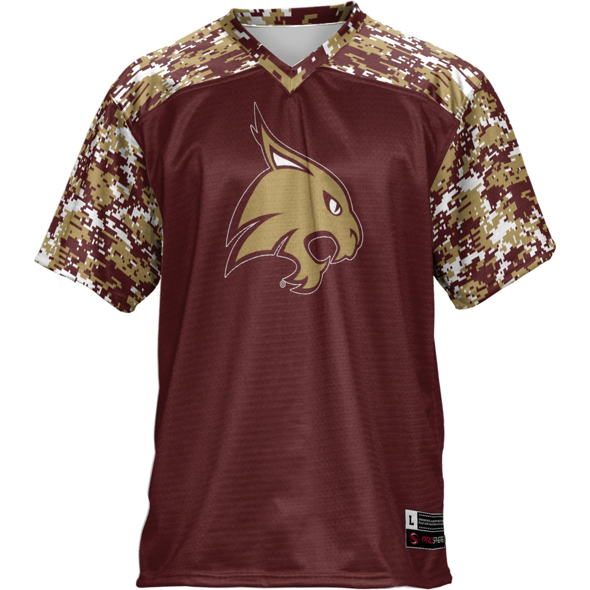 Texas State Bobcats Football Jersey - Maroon product image 3, provided for visual reference and product detail review