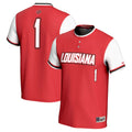 #1 Louisiana Ragin' Cajuns Lightweight Softball Jersey - Cardinal product image 1, provided for visual reference and product