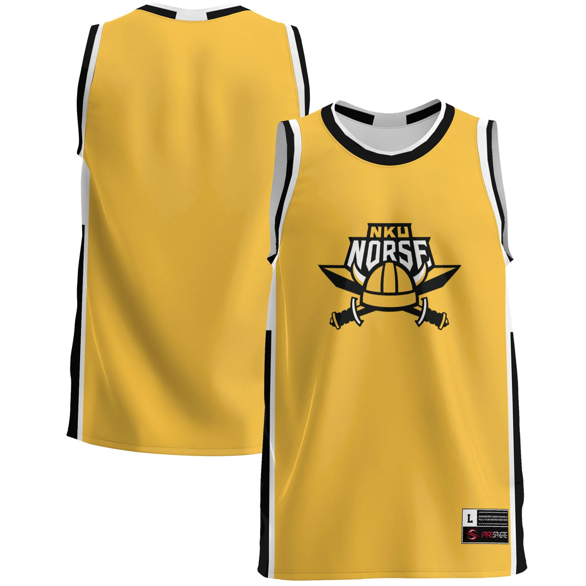 Northern Kentucky University Norse Lightweight Basketball Jersey - Gold product image 2, provided for visual reference and