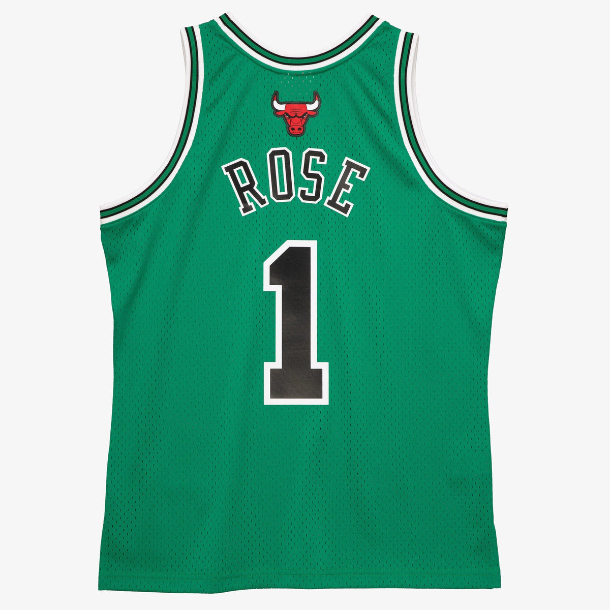 Chicago Bulls St Patrick's Day Swingman Jersey Derrick Rose 2008-09 product image 3, provided for visual reference and