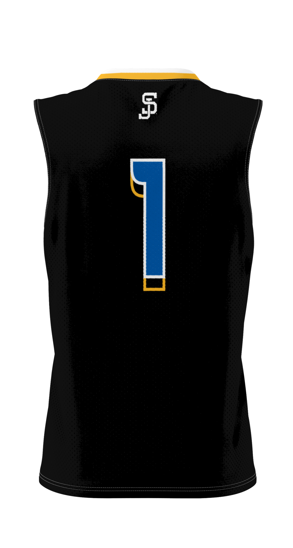 #1 San Jose State Spartans Lightweight Basketball Jersey - Black product image 4, provided for visual reference and product