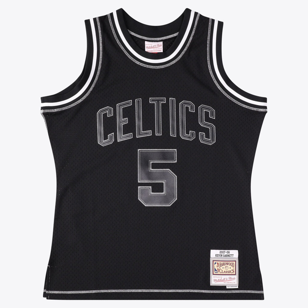 Boston Celtics Kevin Garnett 2007 Contrast 2K Swingman Jersey - Black product image 1, provided for visual reference and