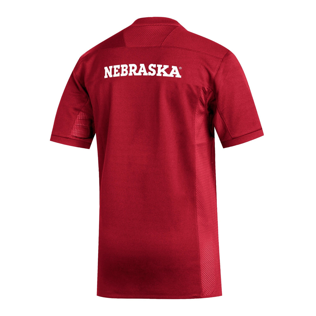 #1 Scarlet Nebraska Huskers Replica Football Jersey product image 4, provided for visual reference and product detail review