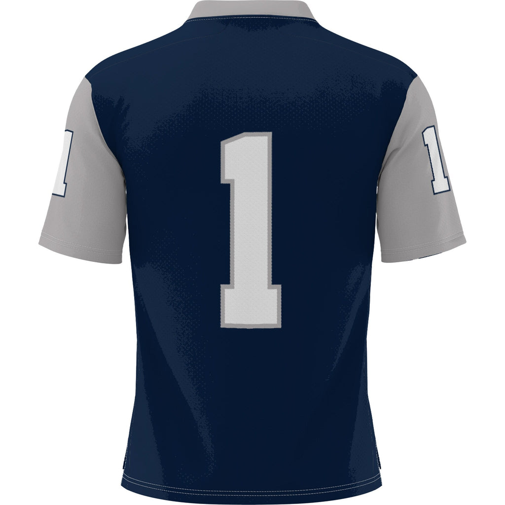 #1 New Hampshire Wildcats Football Jersey - Navy product image 4, provided for visual reference and product detail review
