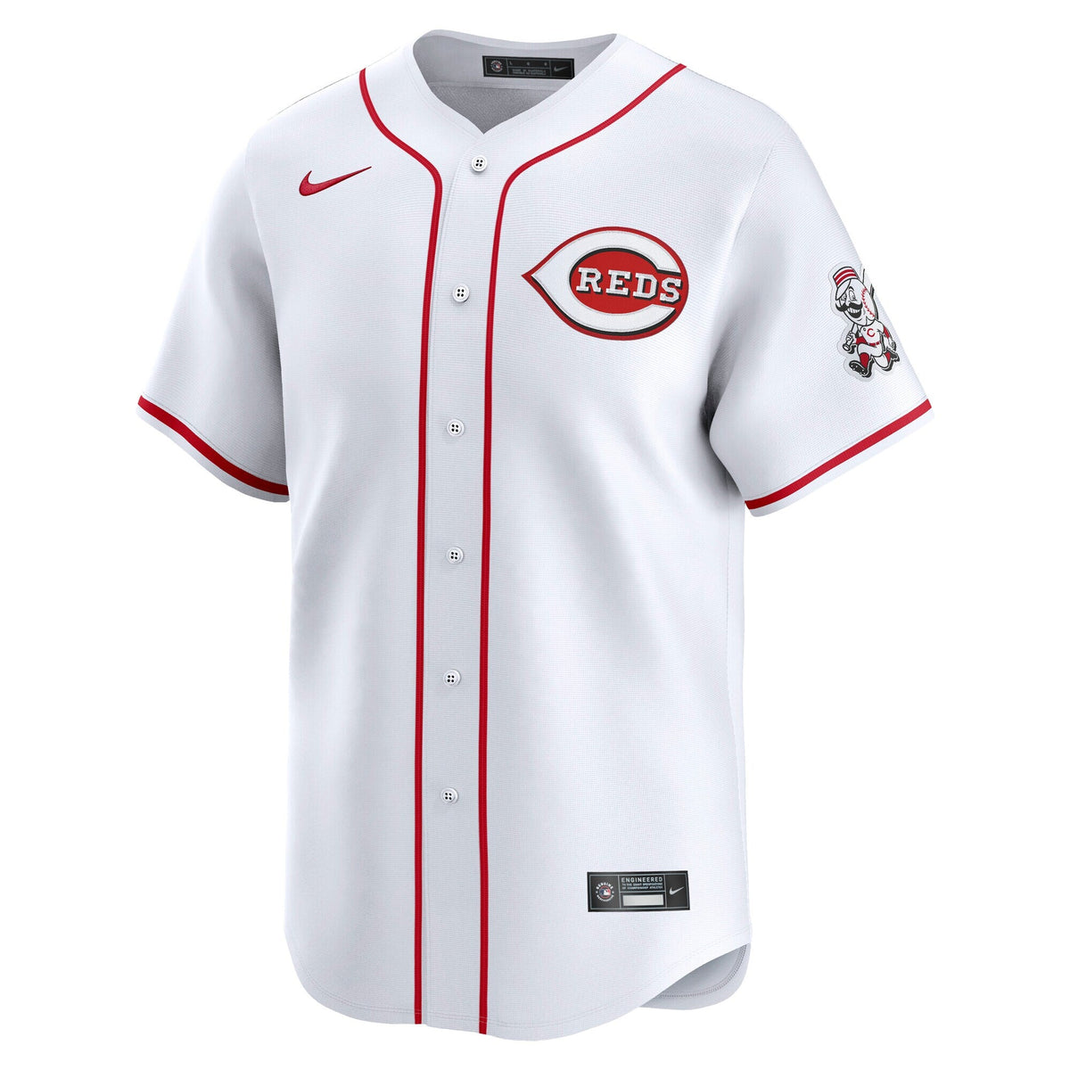 Cincinnati Reds White Home Limited Jersey product image 1, provided for visual reference and product detail review