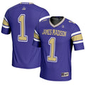 #1 James Madison Dukes Endzone Football Jersey - Purple product image 1, provided for visual reference and product detail
