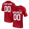 Arkansas Razorbacks Custom Football Game Jersey - Cardinal product image 1, provided for visual reference and product detail
