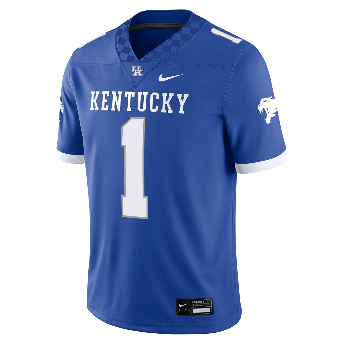 #1 Royal Kentucky Wildcats Game Jersey product image 3, provided for visual reference and product detail review