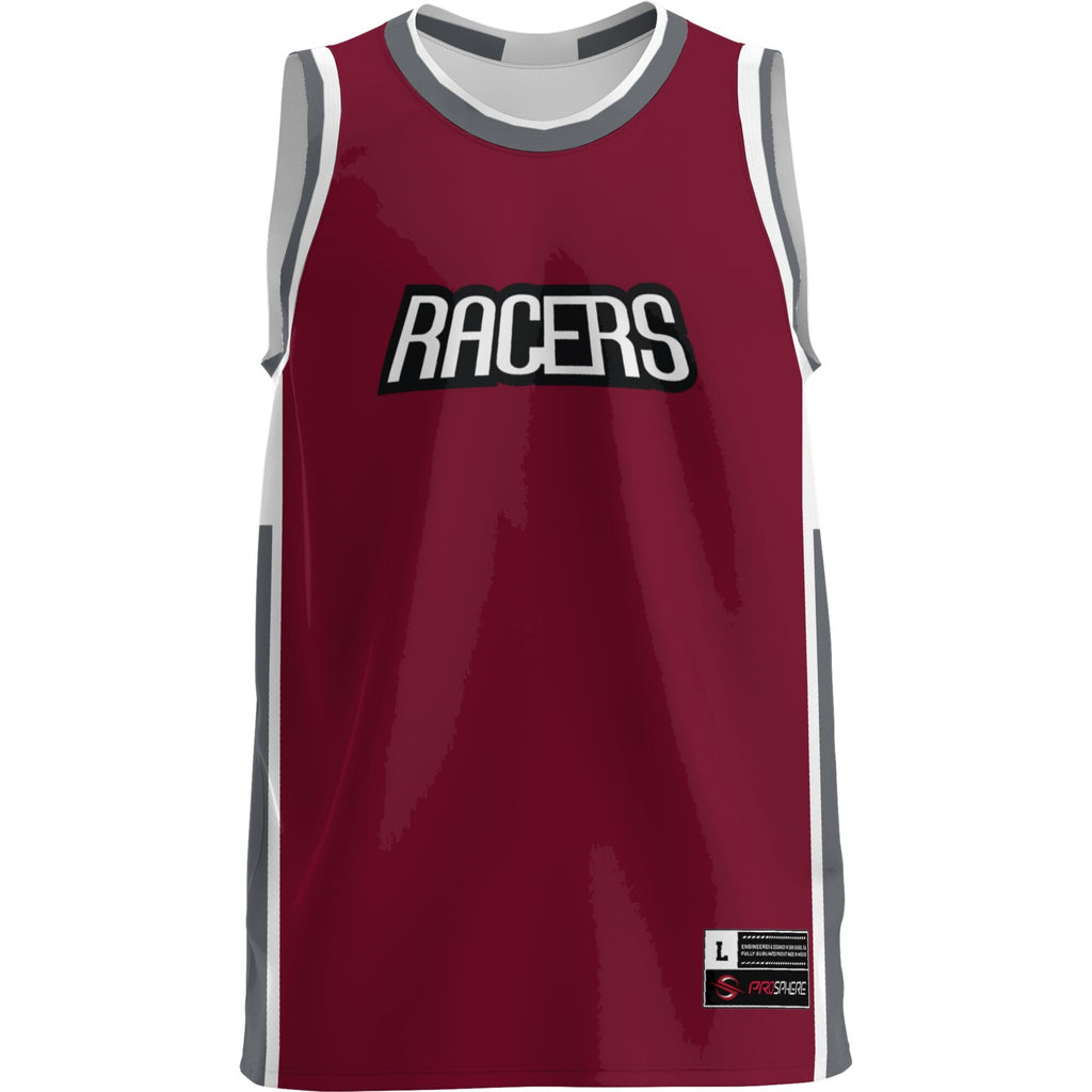 Northwestern Ohio Racers Lightweight Basketball Jersey - Burgundy product image 3, provided for visual reference and product