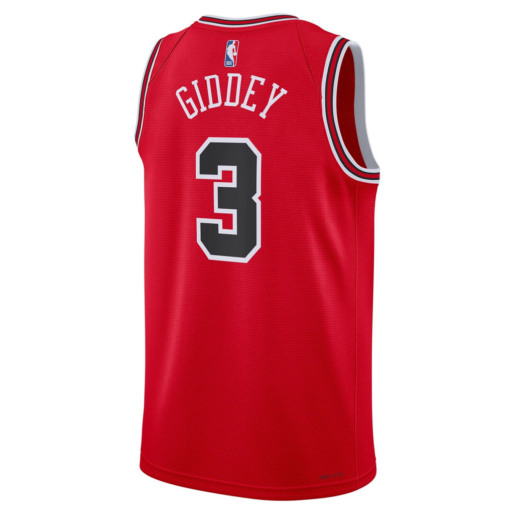 Chicago Bulls Icon Swingman Jersey - Giddey 3 product image 4, provided for visual reference and product detail review