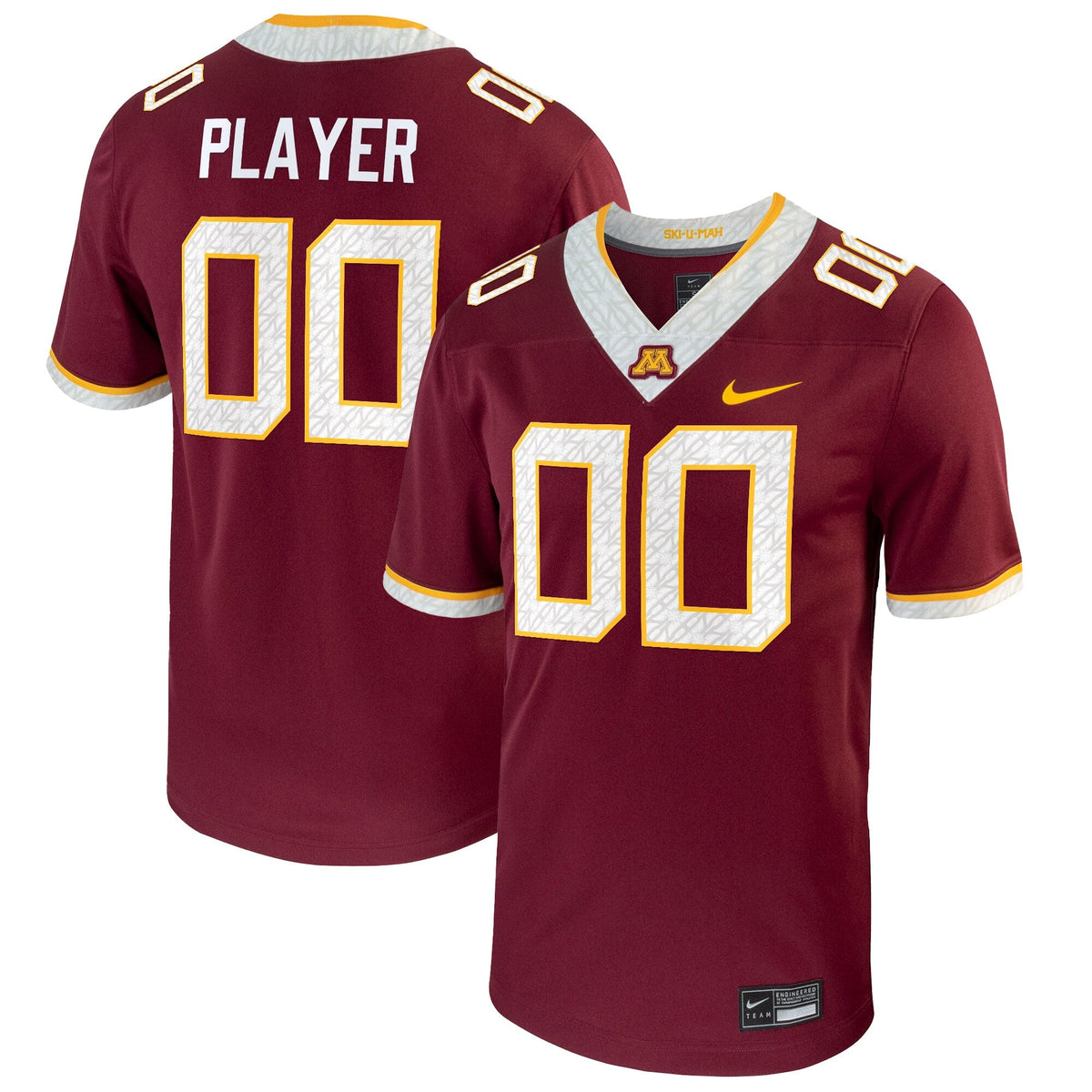 Minnesota Golden Gophers Pick-A-Player NIL Replica Football Jersey - Maroon product image 1, provided for visual reference