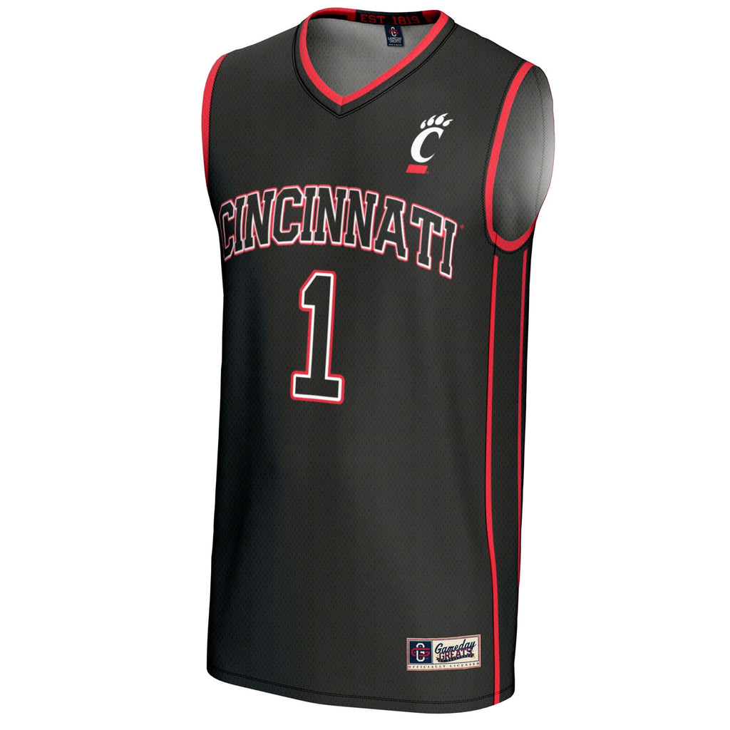 #1 Cincinnati Bearcats Lightweight Basketball Fashion Jersey - Black product image 3, provided for visual reference and