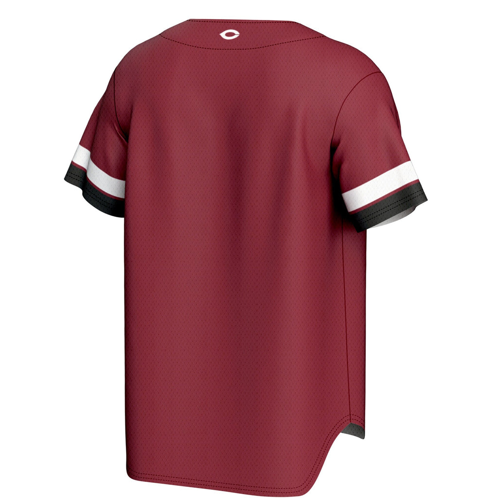UChicago Maroons Spirit Baseball Jersey - Maroon product image 4, provided for visual reference and product detail review