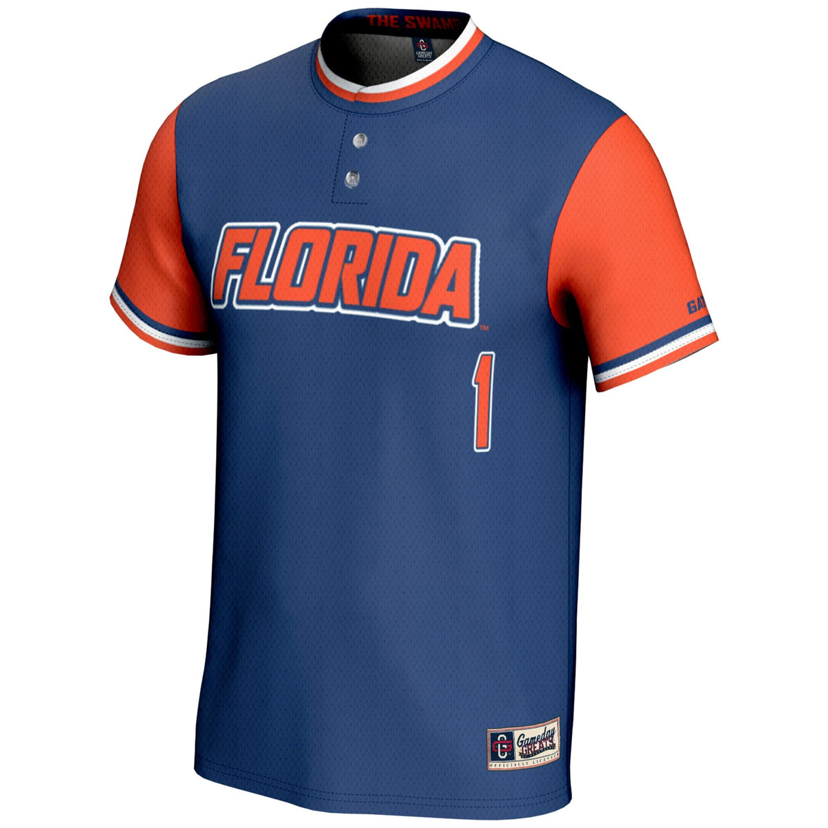 #1 Florida Gators Lightweight Softball Jersey - Royal product image 3, provided for visual reference and product detail