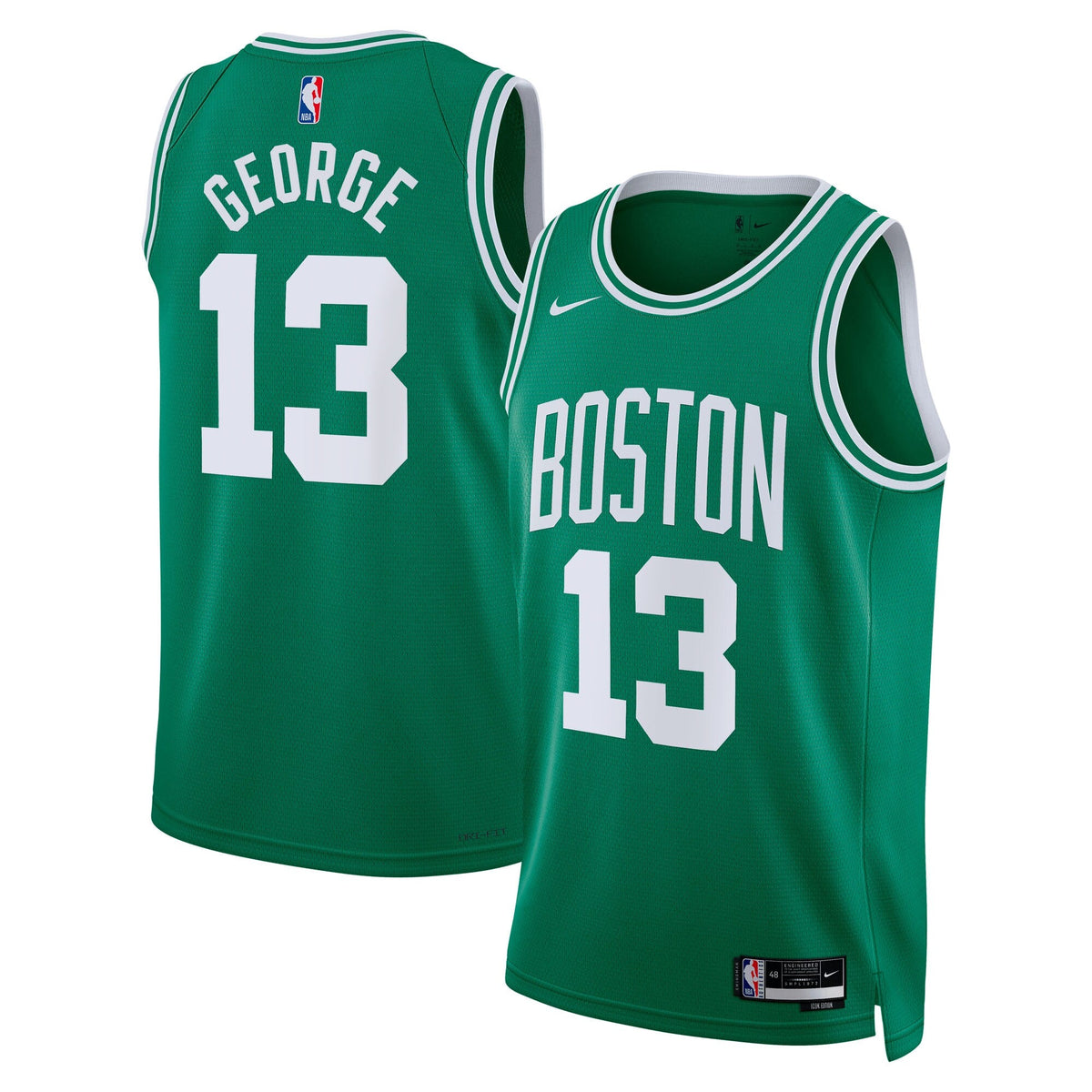 Boston Celtics Icon Edition Swingman Jersey - Kelly Green - Custom - Paul George product image 1, provided for visual