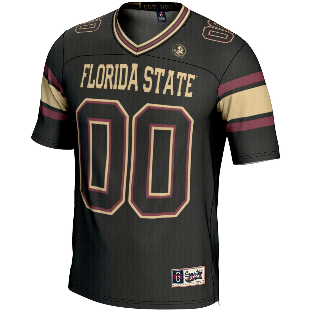 Florida State Seminoles NIL Pick-A-Player Football Jersey - Black product image 3, provided for visual reference and product