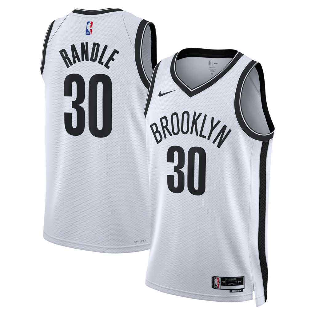 Brooklyn Nets Association Edition Swingman Jersey - White - Julius Randle product image 2, provided for visual reference and