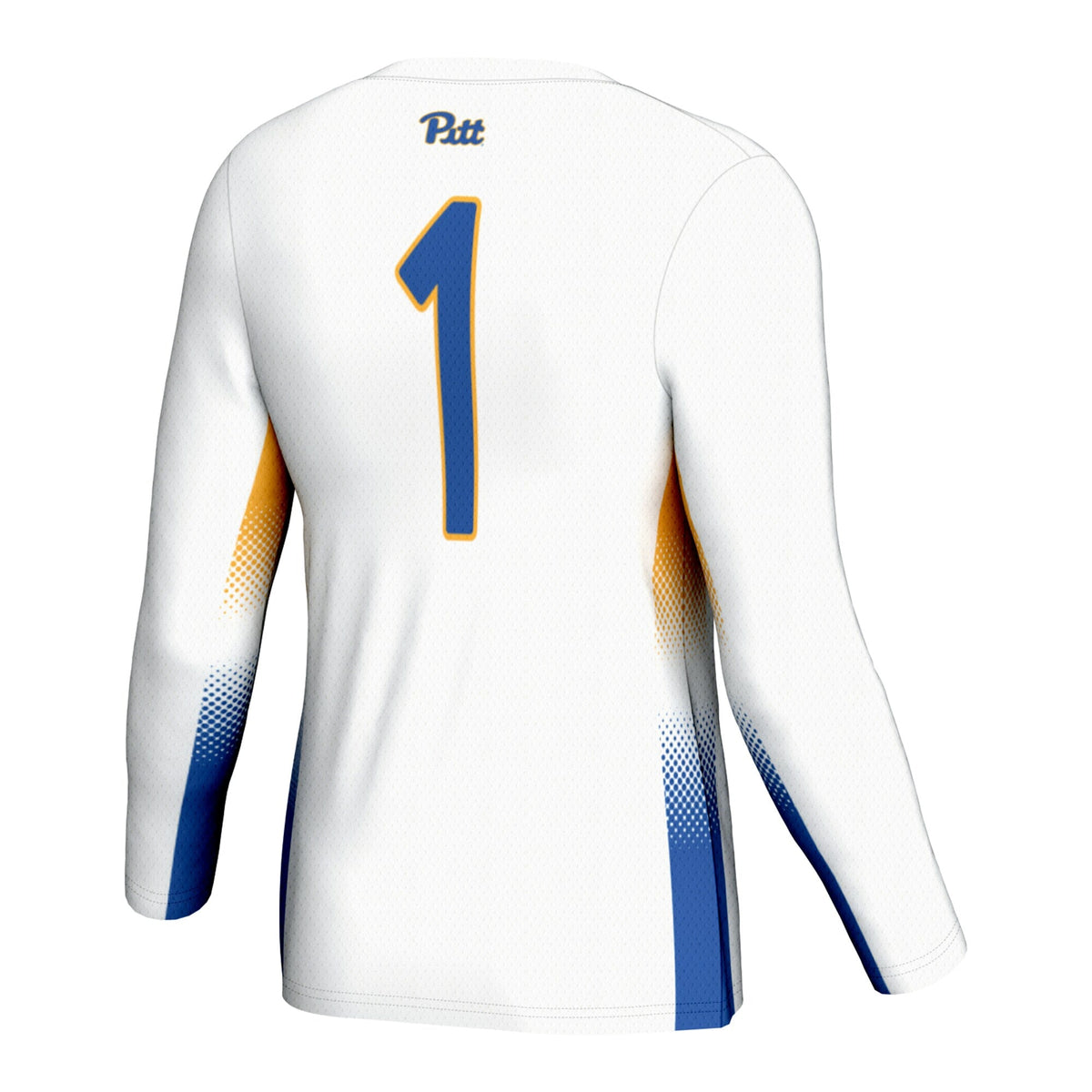 #1 Pitt Panthers Lightweight Volleyball Jersey - White product image 4, provided for visual reference and product detail