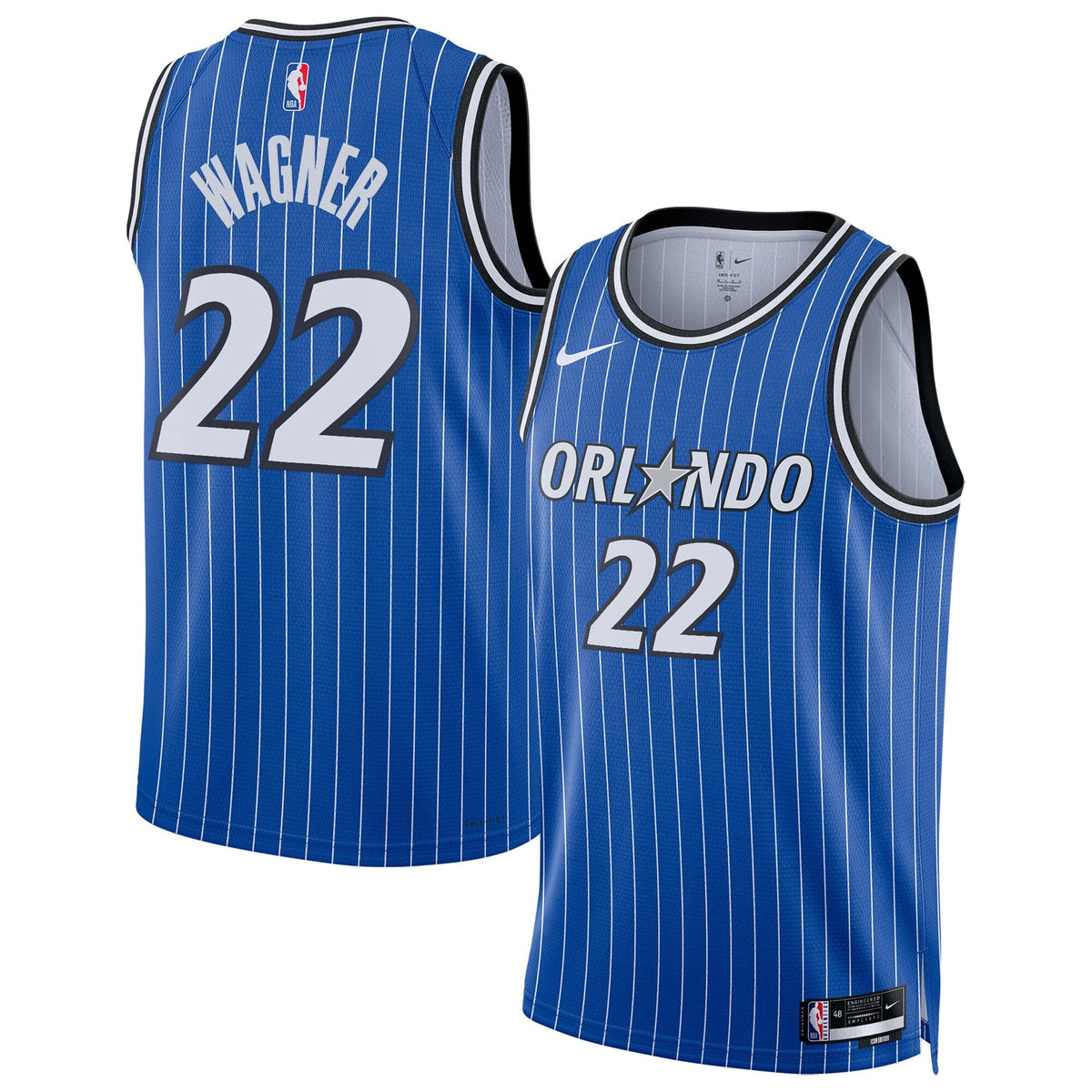 Orlando Magic Replica Icon Edition Swingman Jersey - Blue - Franz Wagner product image 2, provided for visual reference and