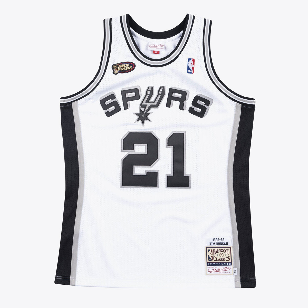 San Antonio Spurs Authentic Jersey Home Finals Tim Duncan 1998-99 product image 2, provided for visual reference and product