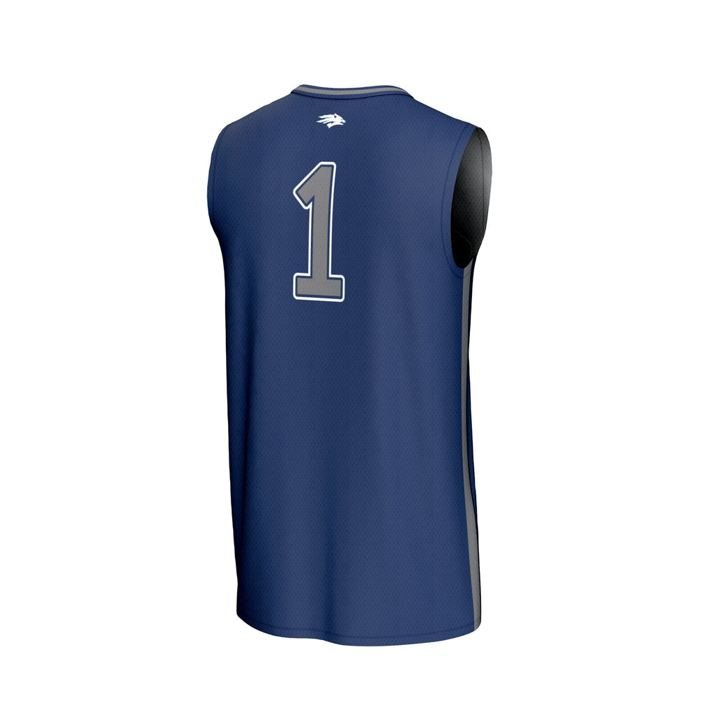 #1 Nevada Wolf Pack Lightweight Basketball Fashion Jersey - Navy product image 4, provided for visual reference and product